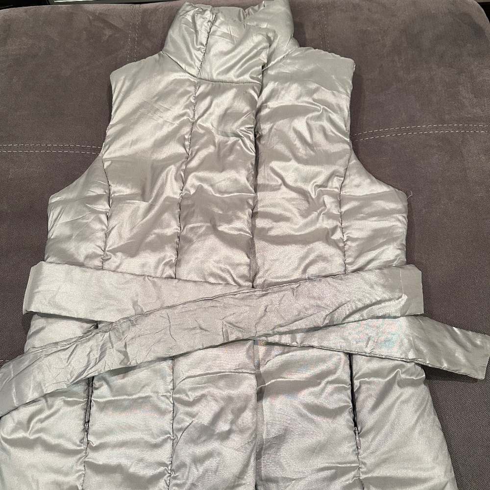 Merona silver puffer vest